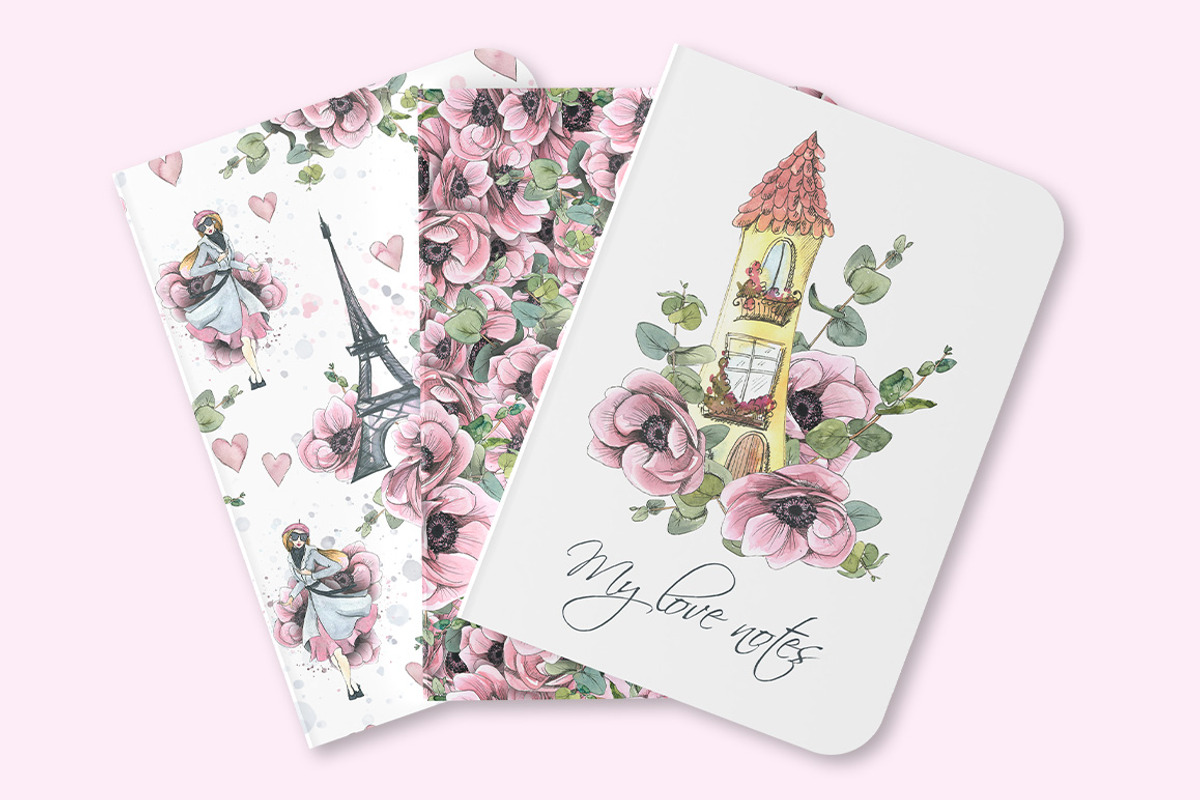 Paris romantic watercolor clipart, a Decorative Illustration by NATASHA CHU (Photo 4 of 17)