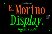 El Morino-New Trendy Serif, a Serif Font by Portion.Labs (Thumbnail 1 of 13)