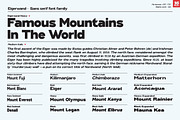Eigerwand sans serif font family, a Sans Serif Font by Artistic & Unique (Thumbnail 4 of 14)