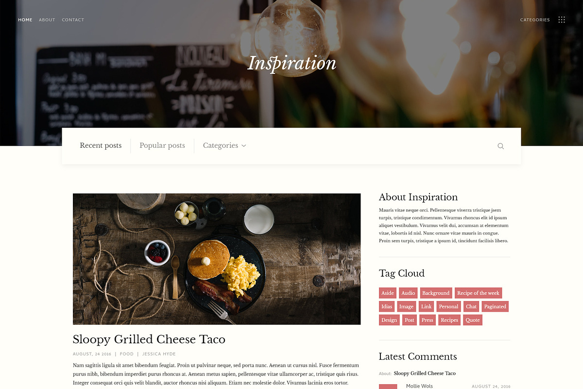 Inspiration — Lifestyle Blog PSD, a Templates & Theme by ScienteCraft (Photo 45 of 47)