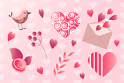 Romantic set Valentine's Day, an Object Graphic by irina_kutuzova (Thumbnail 5 of 6)