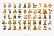 teddy bears and nursery clipart, a Decorative Illustration by Pink Studio Art (Thumbnail 7 of 10)