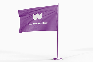 Banner Flag Mockup, an Advertising Mockup by Hubzway
