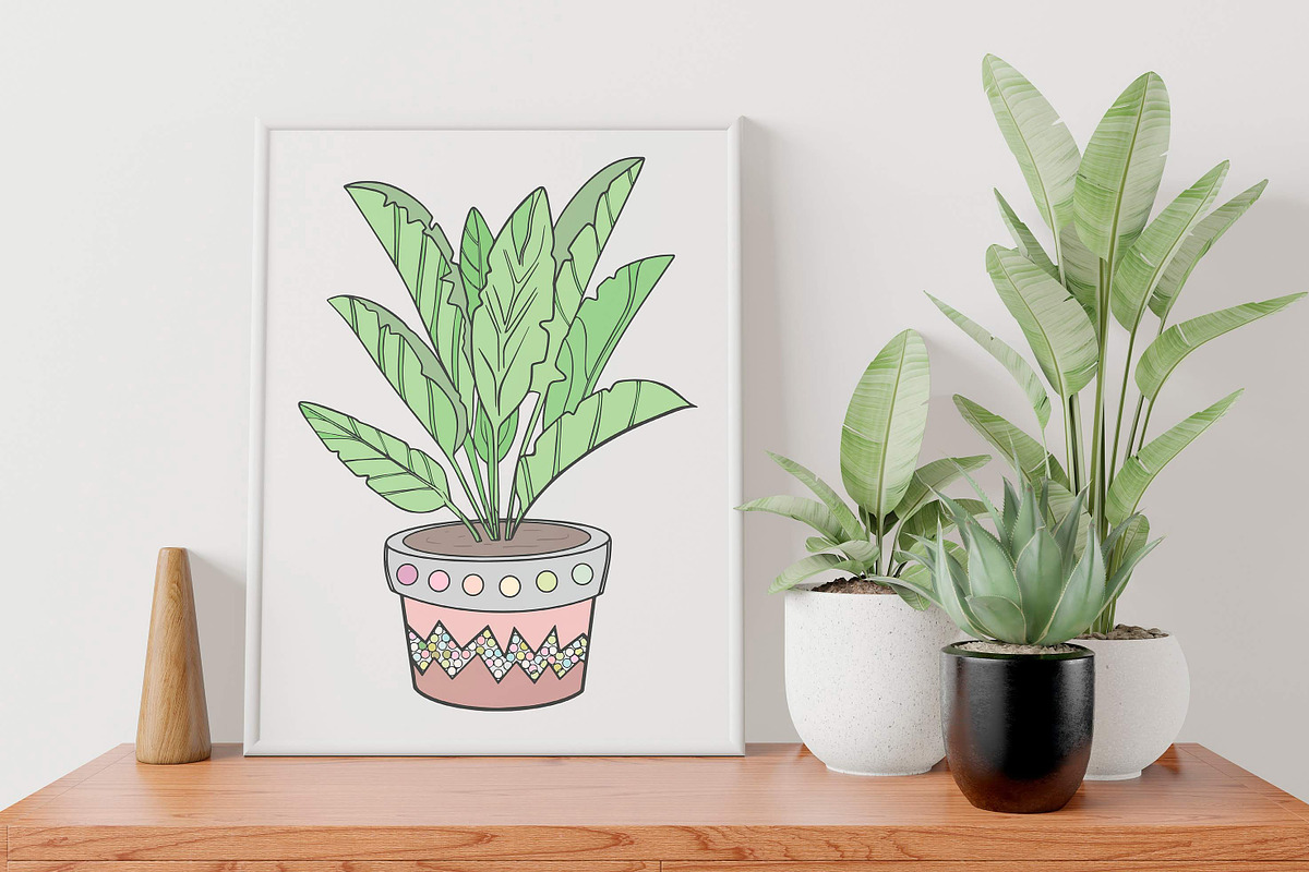 Potted Plants SVG Bundle, a Graphic by KostaDigitalArt (Photo 6 of 10)