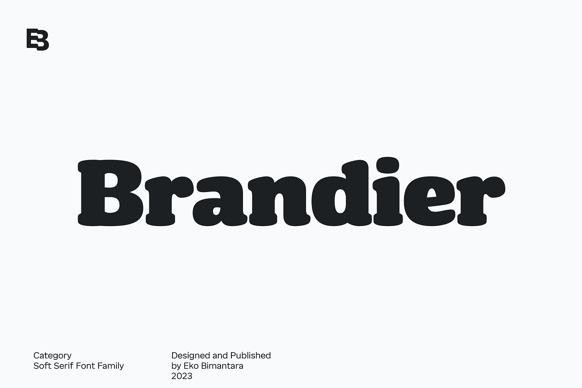 Brandier; Soft Serif Font Family, a Serif Font by Eko Bimantara (Photo 1 of 11)