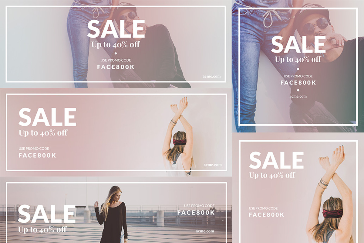 Shop SALE - 5 Facebook Cover + Post, a Social Media Template by Solid Pixel (Photo 2 of 4)