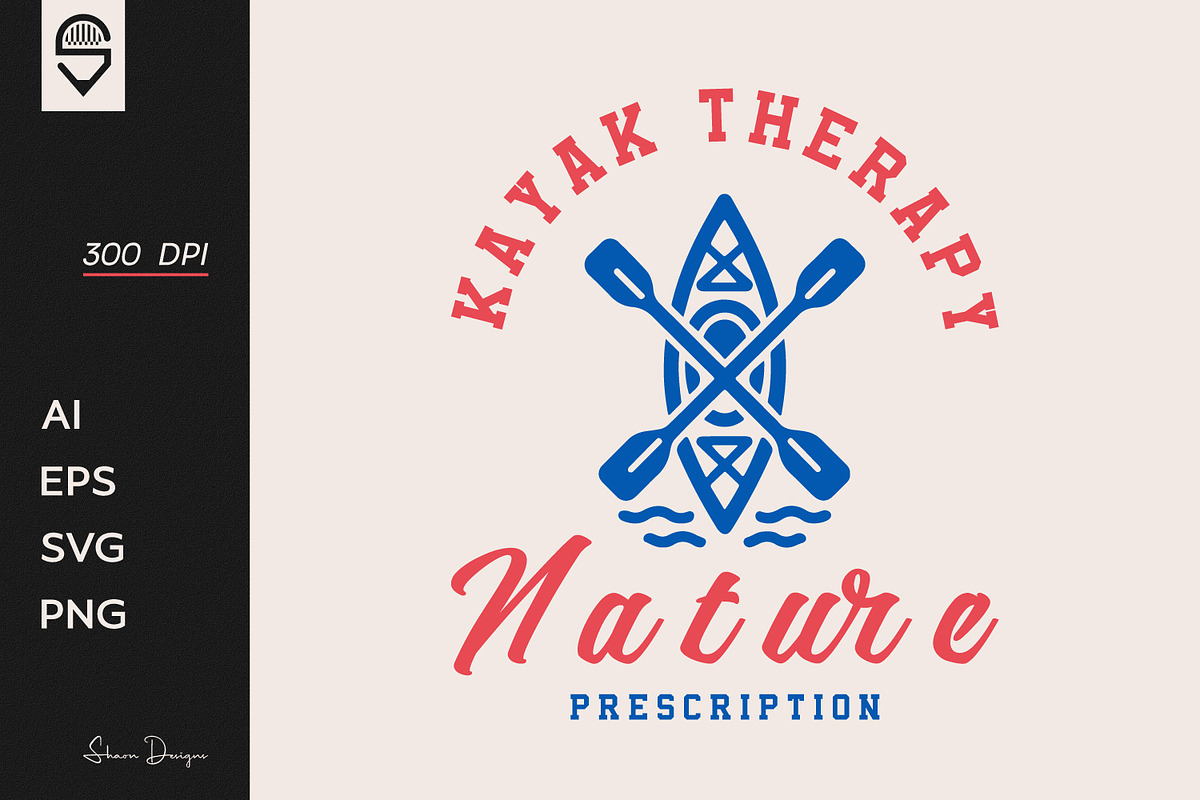 Minimalist Kayaking T-shirt Design, a Sport Illustration by shaondesigns (Photo 1 of 5)