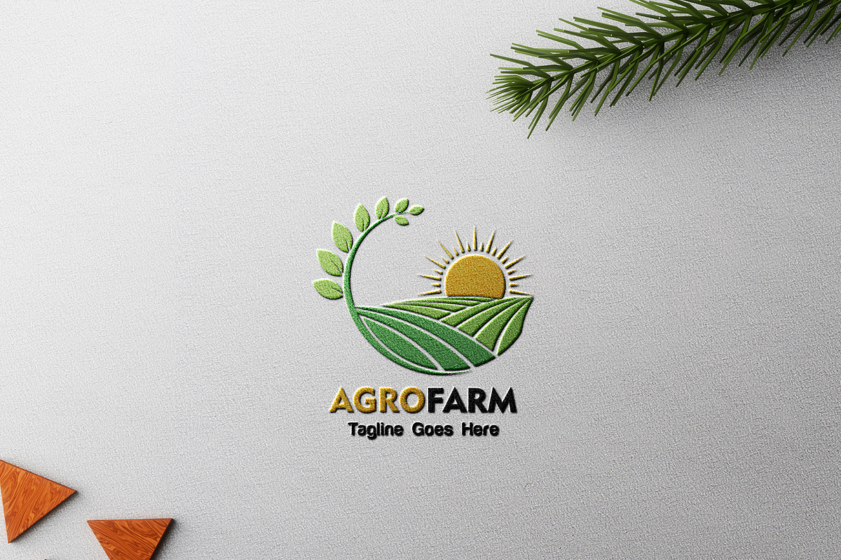 Modern Agriculture Logo Template preview 7
