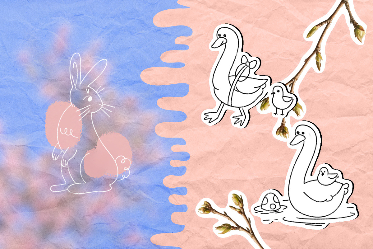 Easter Doodles & Decorative Frames, a Seasonal Illustration by Schumacher Shop (Photo 7 of 11)