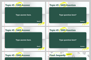 Jeopardy For School Google Slides