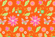 Pop 70s Bright Floral Seamless, a Pattern Graphic by Sharon Schwalbe (Thumbnail 4 of 4)
