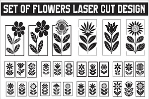 Minimal Flower Laser Cut Silhouette, an Icon by Amazin_art