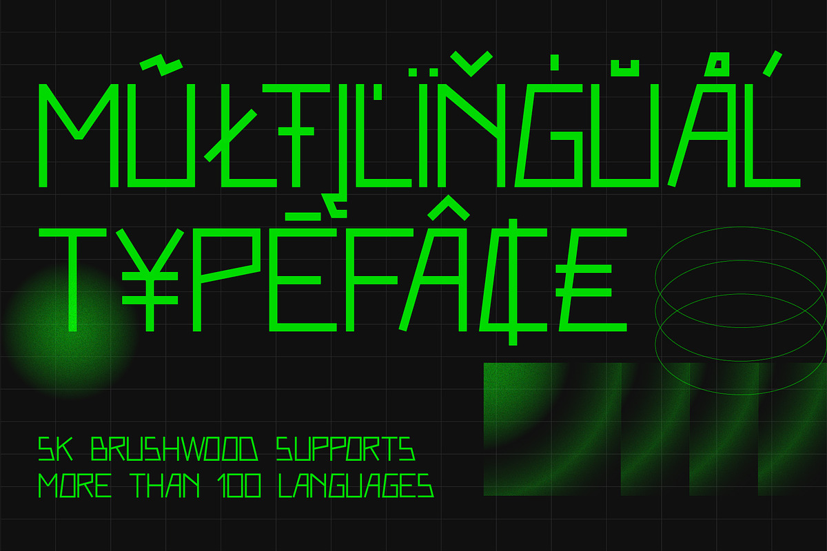 SK Brushwood — Geometric Font, a Font by Shriftovik Type Foundry (Photo 3 of 10)