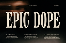 TRT Epic Dope – Condensed Serif