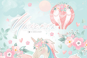 Floral Unicorn Design