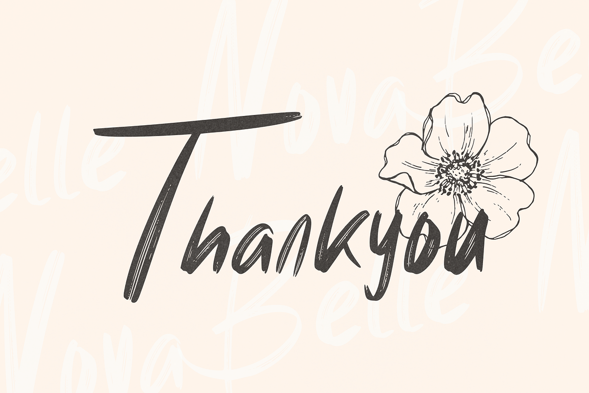 Belle Nova - Stylish Brush Font, a Handwritten Font by Dm Studio (Photo 10 of 10)