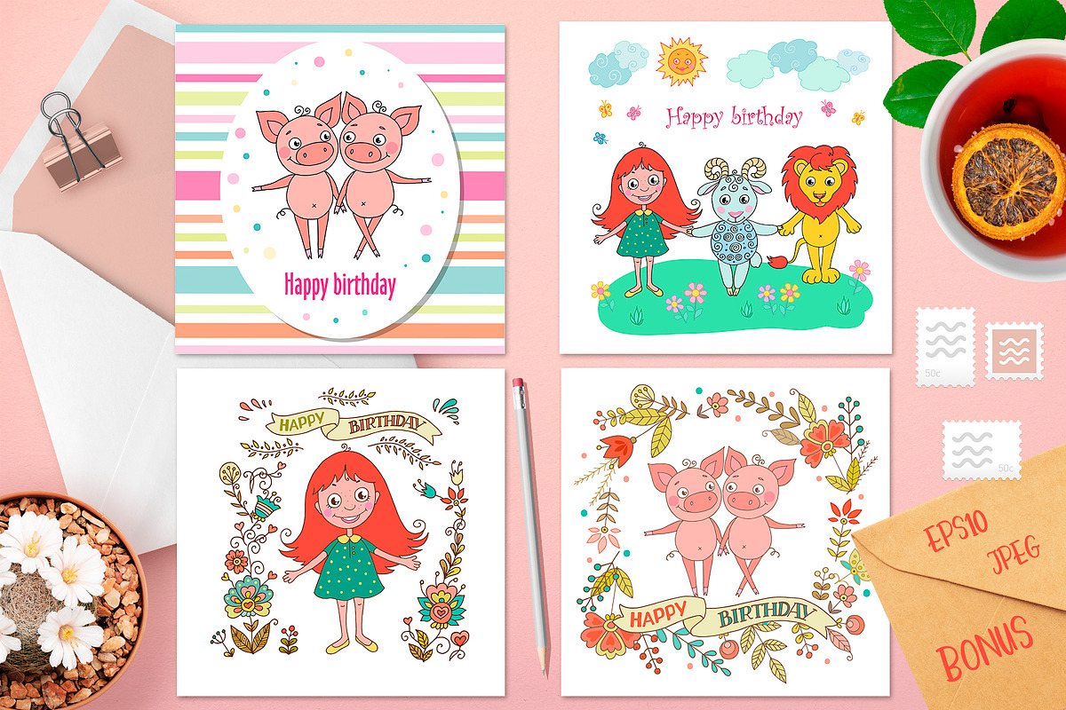 Cute Zodiac signs, an Object Graphic by Maya Ivart (Photo 6 of 10)