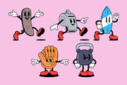 Cartoon Sports Characters, a Sport Illustration by Sandypramana (Thumbnail 6 of 10)