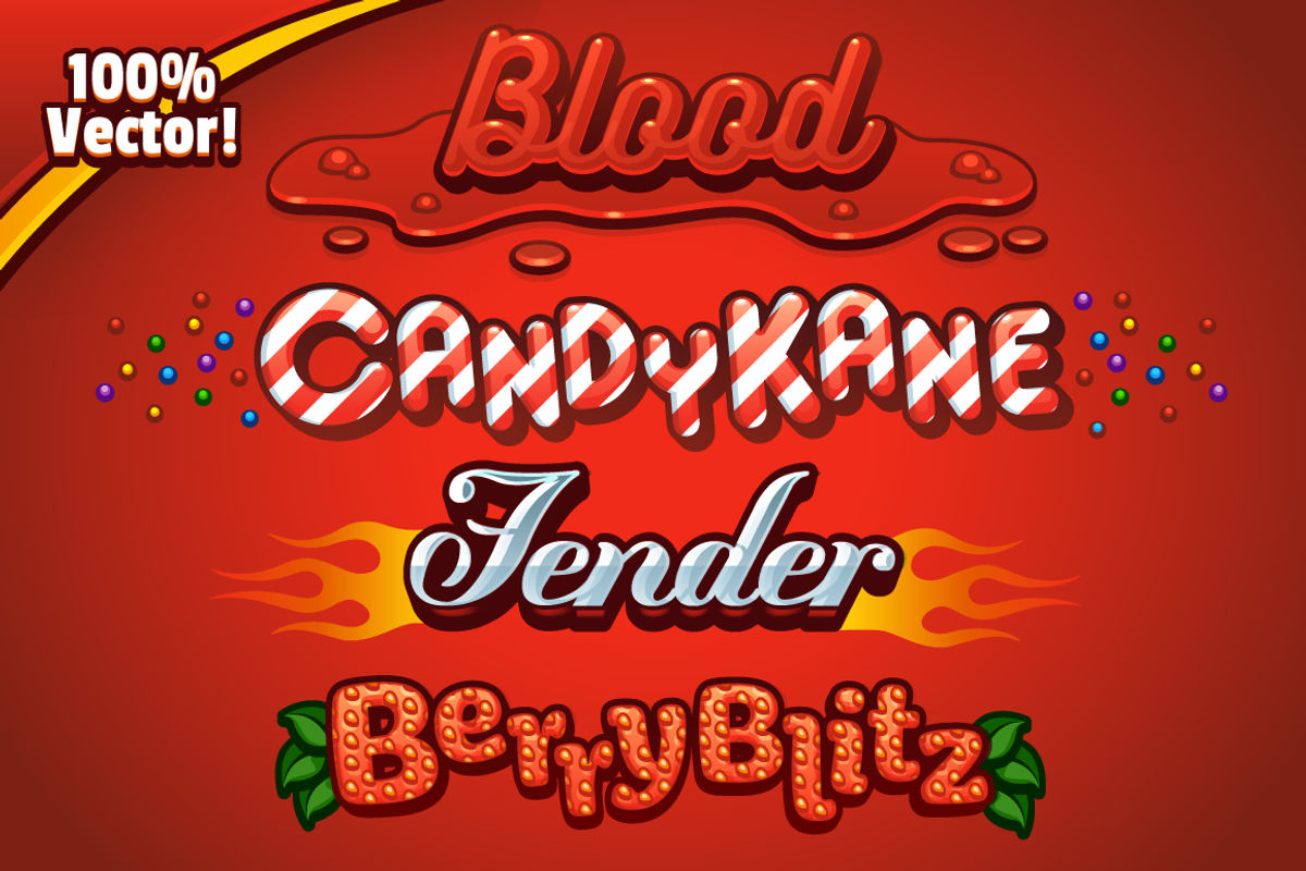Cartoon Graphic Styles and Logo Kit, a Layer Style Add-On by Vectricity Designs (Photo 4 of 10)