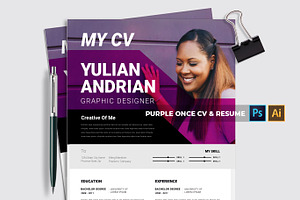 Purple Once CV & Resume