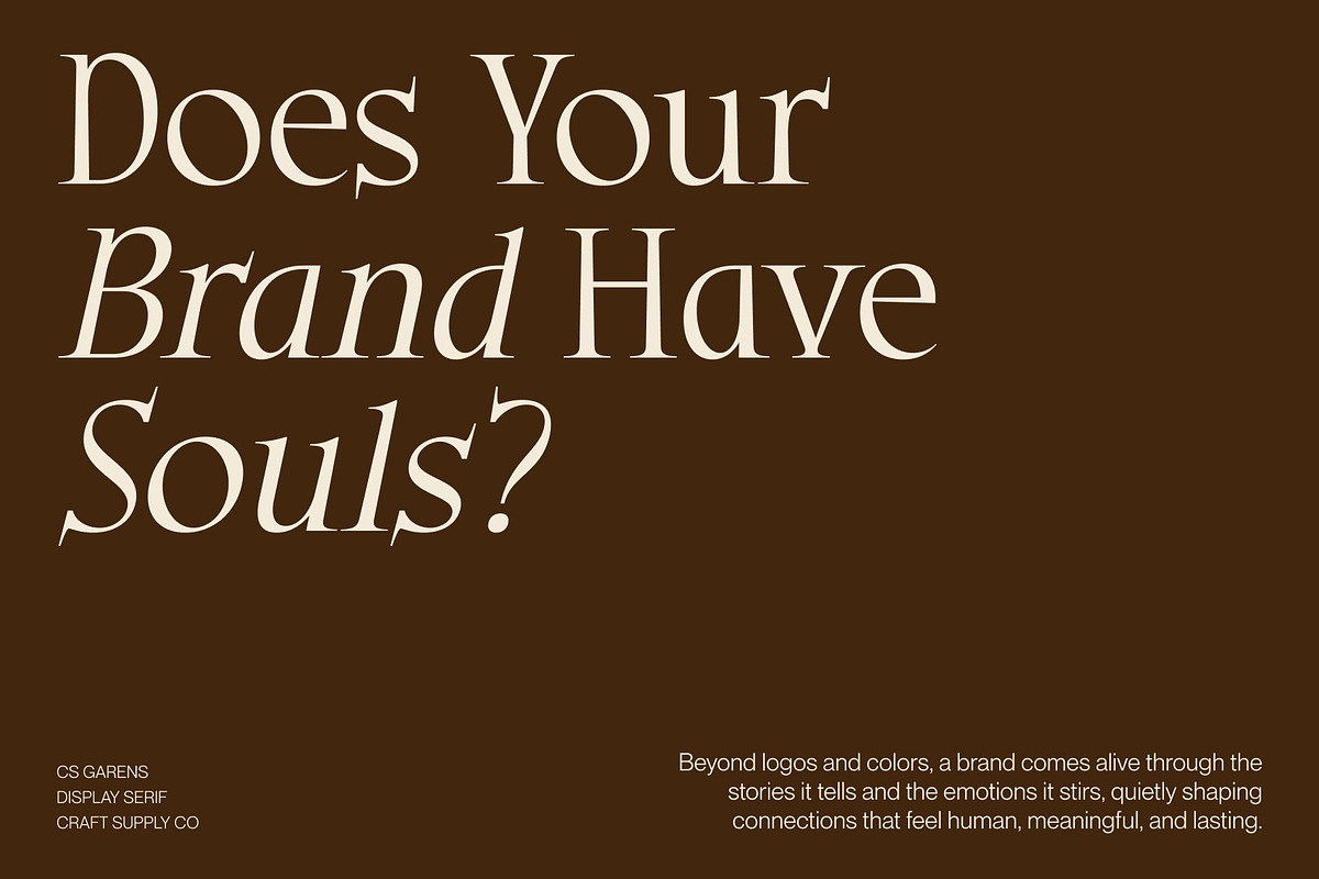 CS Garens – Modern Serif Font, a Serif Font by Craft Supply Co. (Photo 3 of 8)