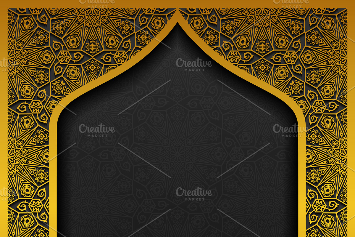 6 Traditional Floral Backgrounds, a Decorative Illustration by Absent A (Photo 3 of 6)