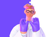 Doctor, 3D illustrations set, a Healthcare Illustration by Grivina's shop (Thumbnail 14 of 19)