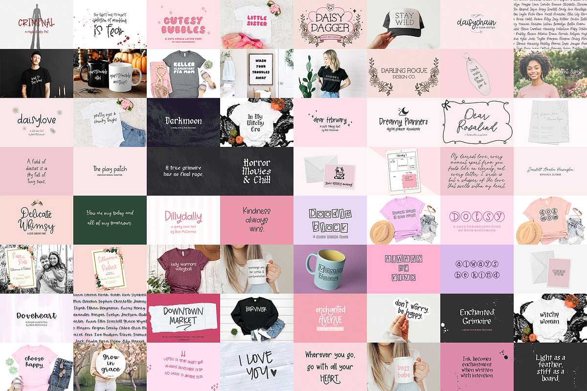 Handlettered Font Bundle, Volume 2, a Handwritten Font by Beck McCormick (Photo 4 of 15)