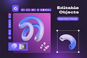 Abstract Gradient 3D, an Object 3D Model by kerismaker (Thumbnail 4 of 8)