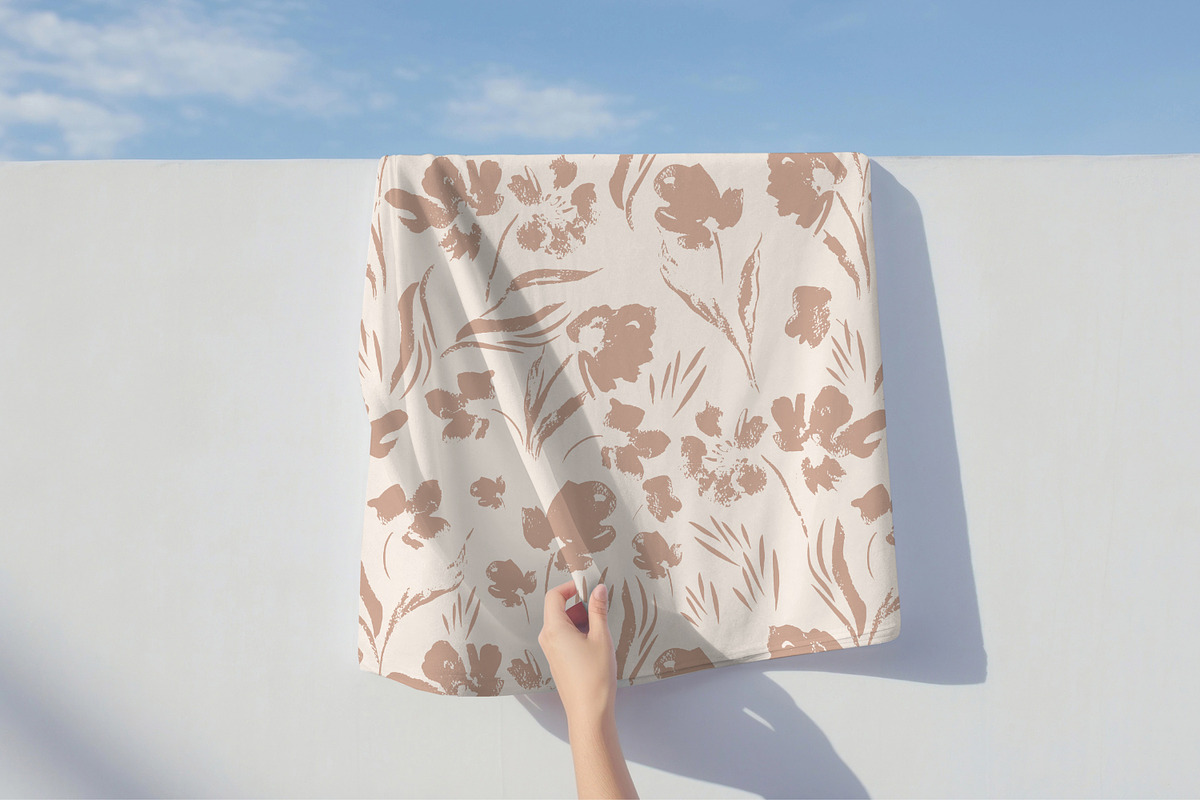 Powder Flower Prints, a Pattern Graphic by MalyskaStudio (Photo 4 of 13)