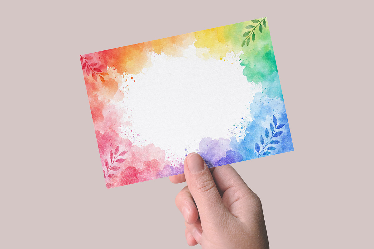 Watercolor Border Background, a Background Graphic by Forhadx5 (Photo 2 of 9)
