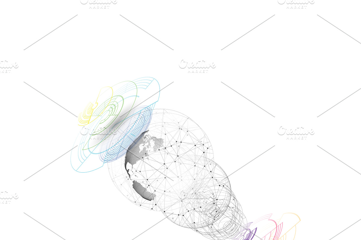 Futuristic high tech backgrounds, a Decorative Illustration by VectorShop (Photo 4 of 10)