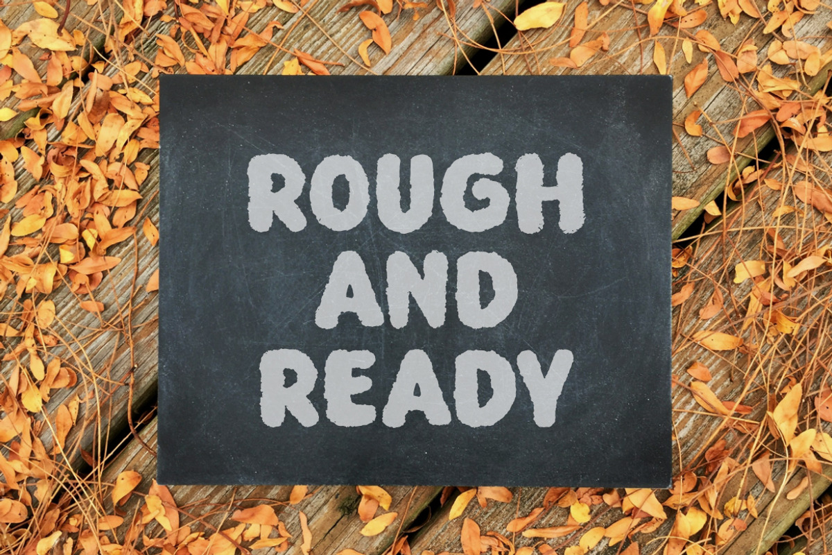 Wahweh a Bold Rough Font, a Sans Serif Font by Bayuktx (Photo 7 of 7)