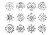 12 sacred geometry symbols, an Illustration by pixelwerk (Thumbnail 3 of 4)