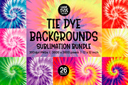 TIE DYE BACKGROUNDS, a Pattern Graphic by Little Type Factory (Thumbnail 1 of 5)