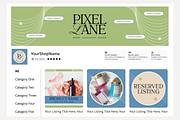Khaki Etsy Shop Kit Template, a Branding & Logo Template by Anna Design Studio (Thumbnail 7 of 8)