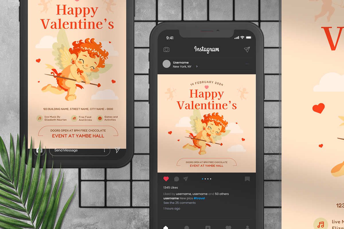 Happy Cupid Valentine Flyer, a Flyer Template by Annora Studio (Photo 2 of 4)