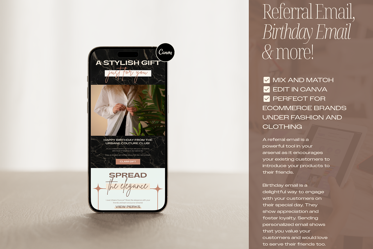 50 Fashion Ecommerce Emails Set, an Email Template by Creatif Foundry (Photo 6 of 9)