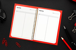 Notebook Lined Blank Paper Template