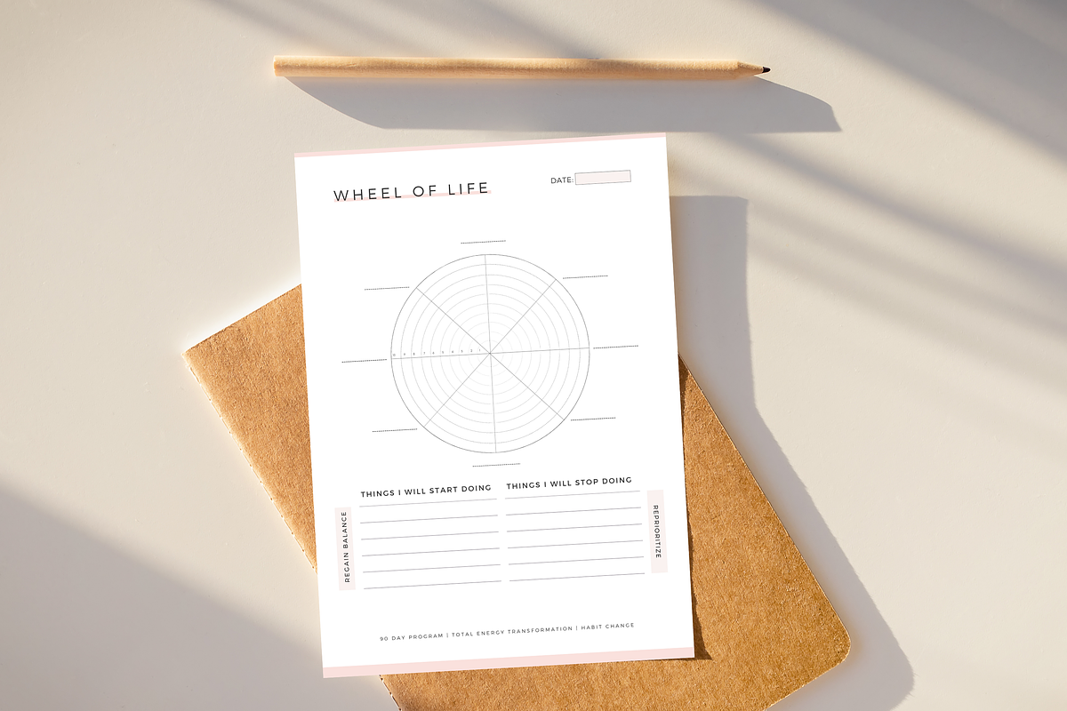 Wheel of life Canva Template, a Brochure Template by Designs by Darowan