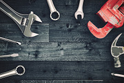 Tools placed on wooden floor., an Industrial Photo by DigitalPen (Thumbnail 1 of 2)