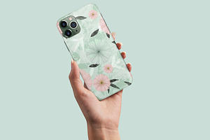 Water Flowers, Luxury Floral Pattern