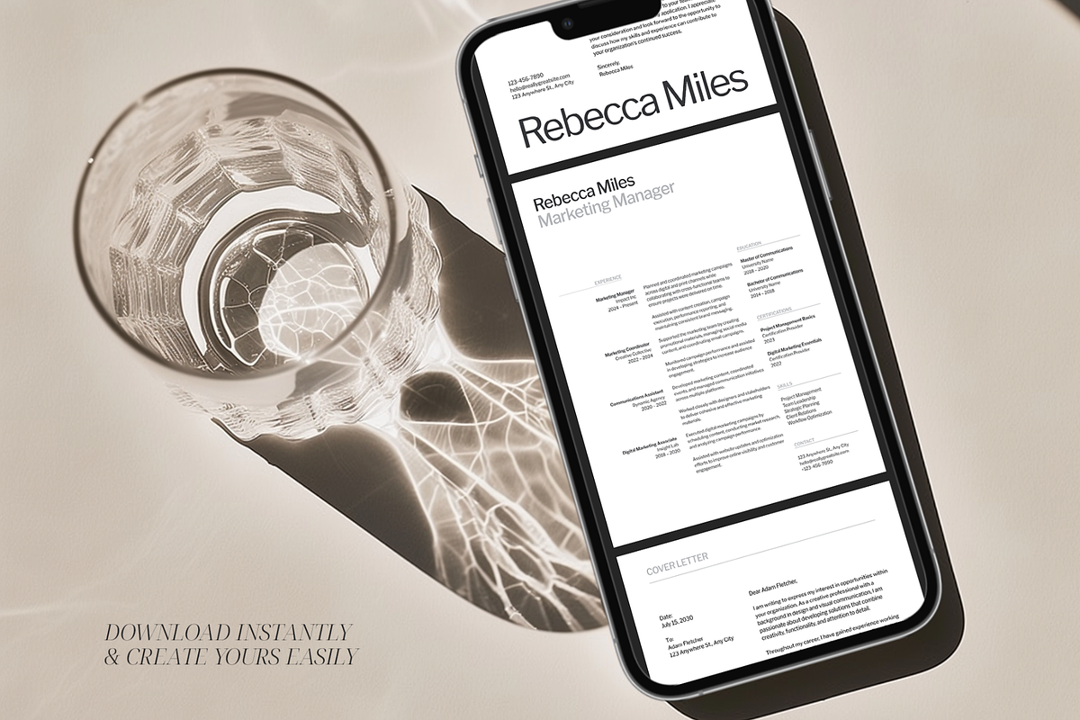Black & Gray Modern Corporate Resume, a Resume Template by Creatif Foundry (Photo 7 of 7)