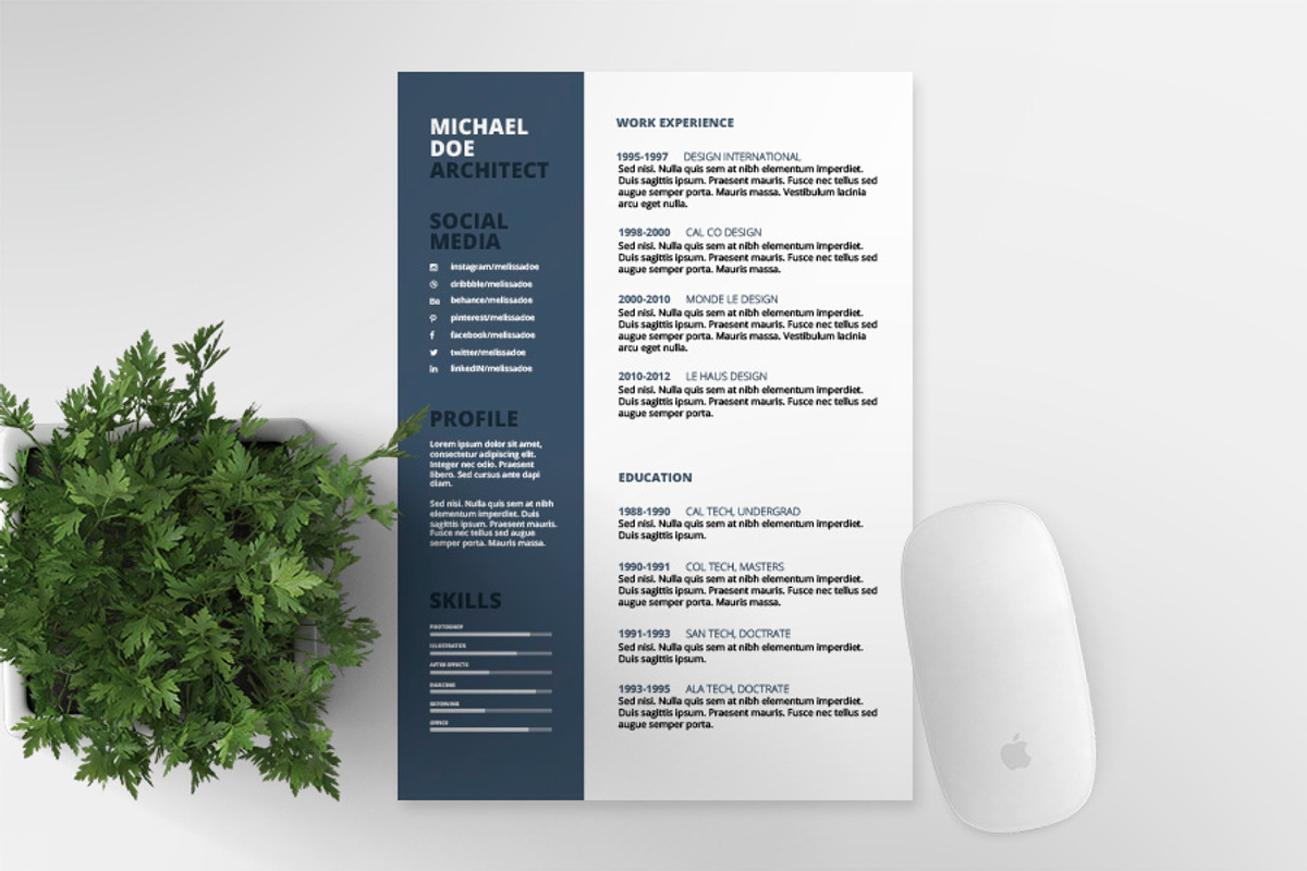 Resume/CV Template VII, a Resume Template by Print Forge (Photo 3 of 4)