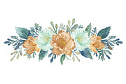 Rustic Orange Floral Set, an Illustration by Designer_Momina (Thumbnail 4 of 16)