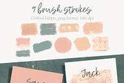 Sage & sunstone acrylic backgrounds, a Wallpaper Graphic by Shabbypie (Thumbnail 4 of 5)