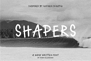 Shapers Font, a Font by Studio Alexander (Thumbnail 1 of 7)