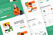Education School Landing Page, an UI Kit Template by ENATIVE (Thumbnail 3 of 4)