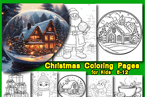 Christmas Coloring Book for Kids, an Animal Illustration by Design Home