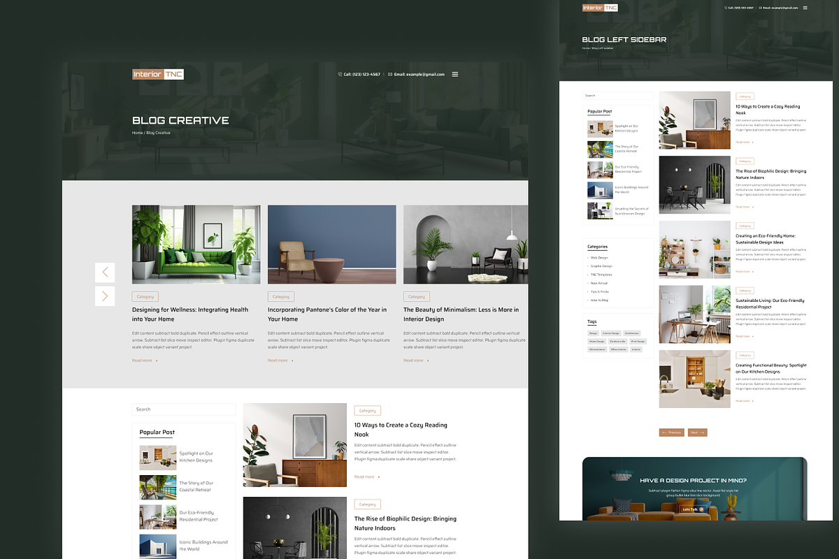 Interior - Modern Interior Template, a HTML Template by TNCFlow (Photo 4 of 5)
